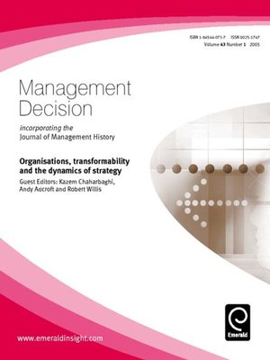 cover image of Management Decision, Volume 43, Issue 1